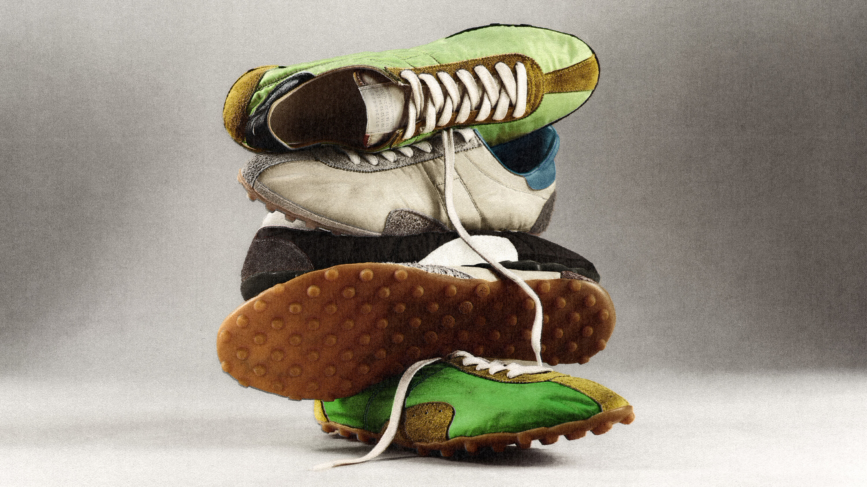 From track to atelier. The Sprinter reworks athletic heritage through the Maison's subversive design language. 
