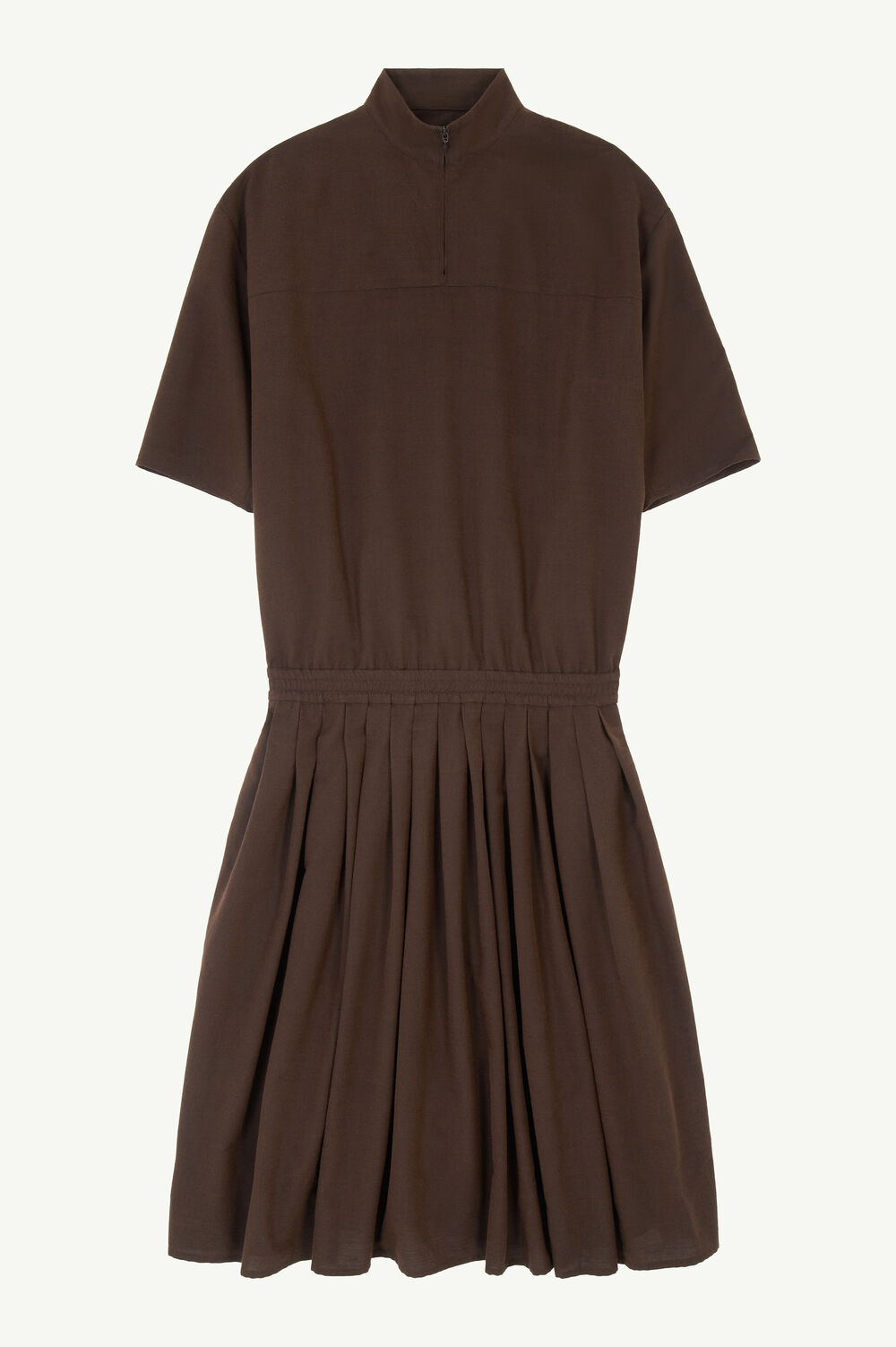 Wool shirting shirt dress