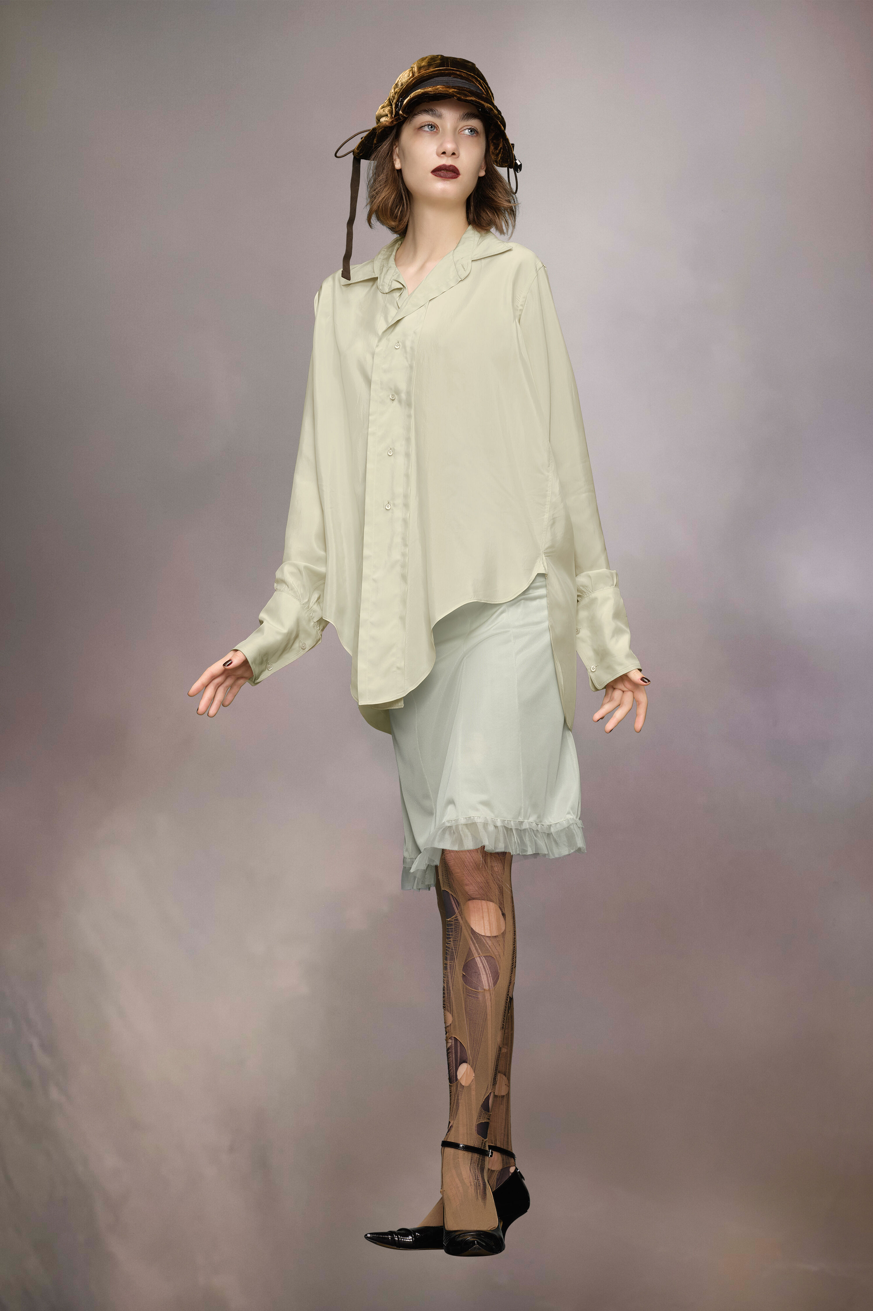 Back to front check shirt