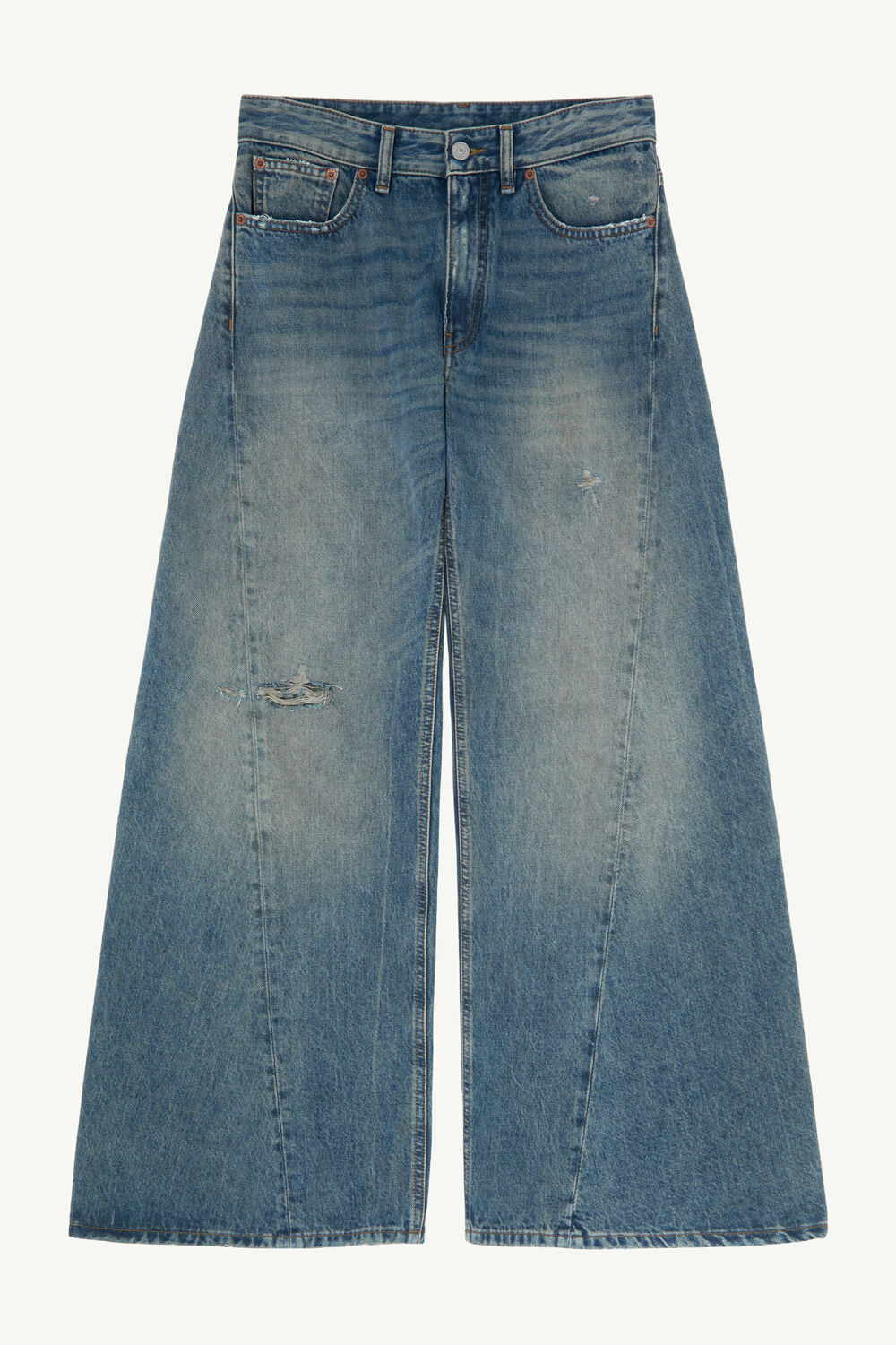 Straight-leg jeans