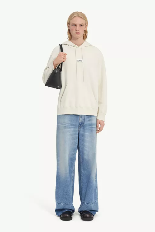 Unbrushed cotton hoodie - Sweatshirts