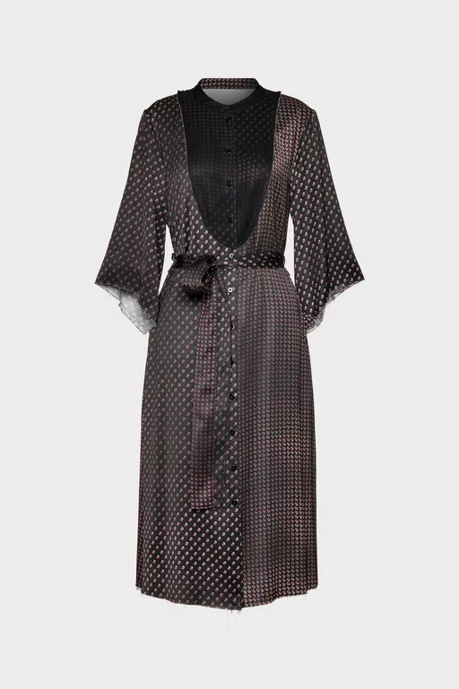 Printed Midi Shirt Dress