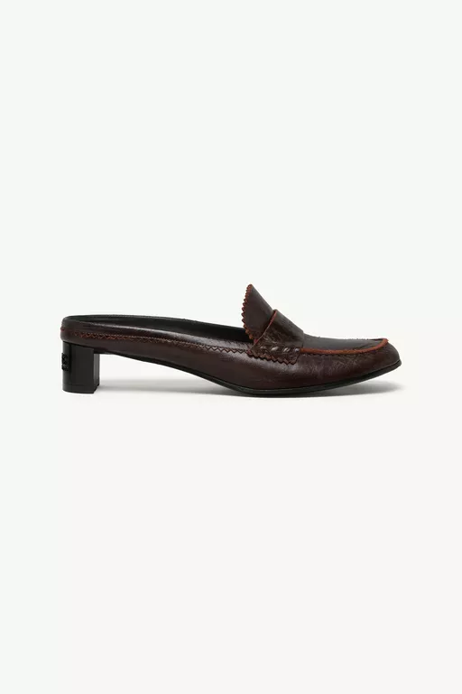 Swing toe leather loafer - Slippers