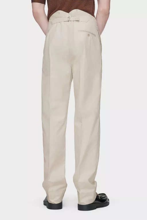 Creased Cotton silk trousers - Pants