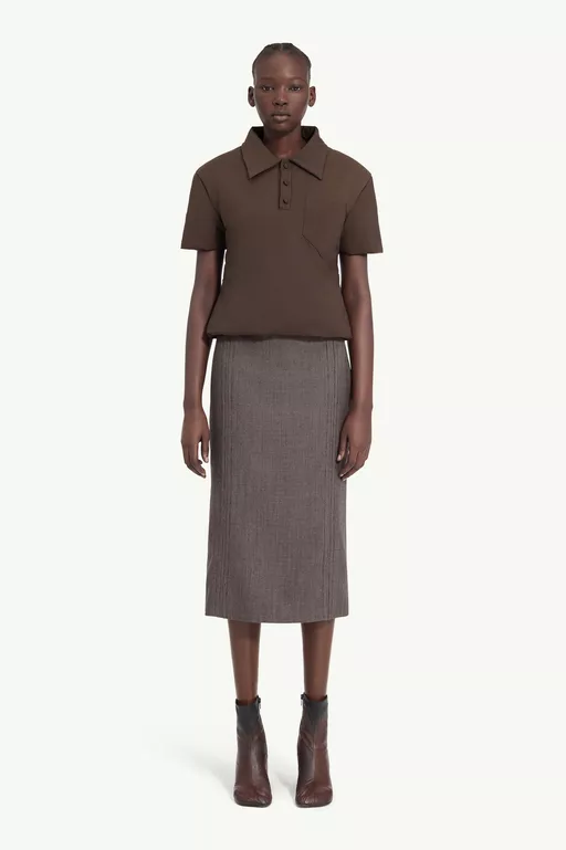 Padded polo top