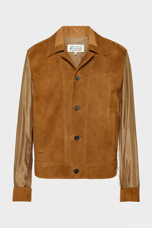 Suede Leather Jacket - Jackets