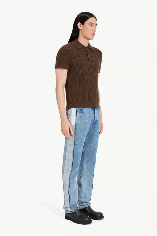 Ribbed polo shirt - Polos