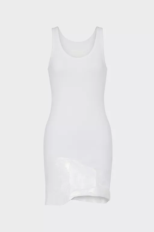 Taped Rib Mini Dress - Mini Dress