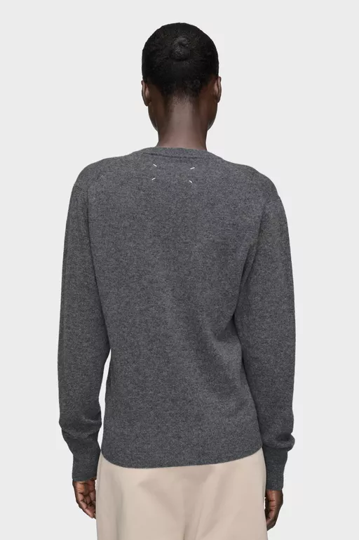 Twisted Knit Crewneck Sweater - Crewneck