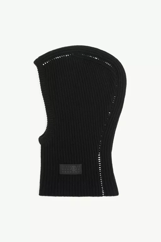 Ribbed wool balaclava - Caps