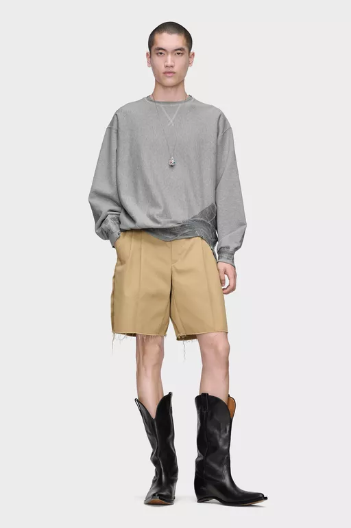 Tailored Cotton Shorts - Shorts