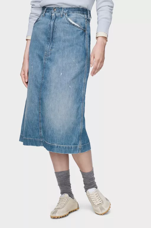 Denim midi skirt - Midi Skirts
