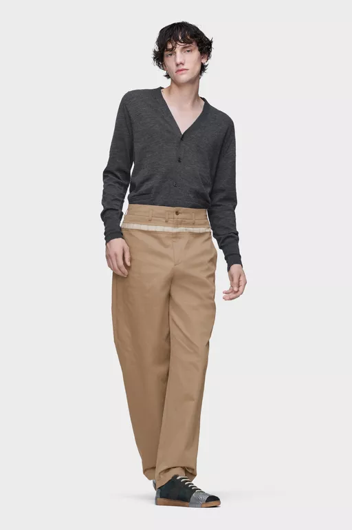 Cardigan in misto lana con scollo a V - Completo