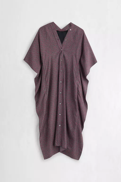 Paisley Print Shirt Dress - Midi Dress