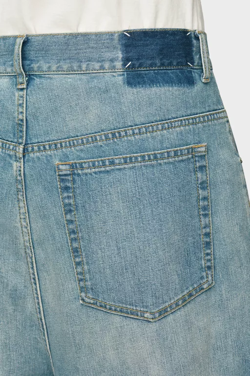 Wrap Denim Jeans - Denim