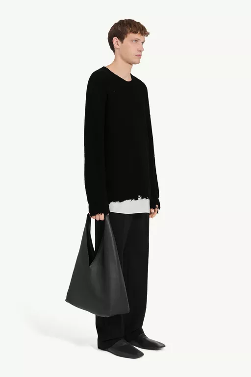 Distressed hem sweater - Knitwear