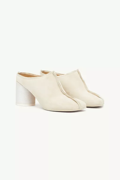 Suede Anatomic stitch toe mule - Slippers