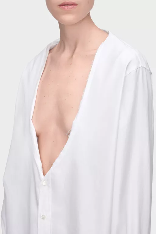 Camisa con cuello plegado - Camisas
