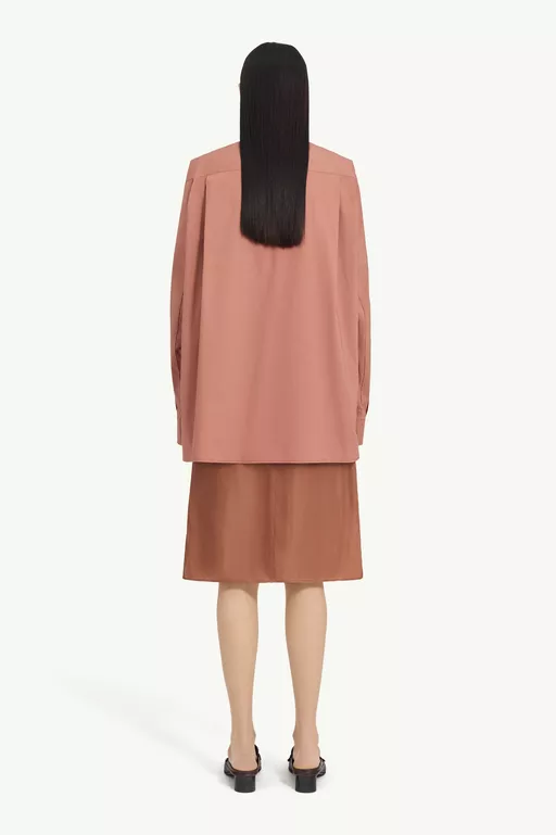 Flattened Cotton Poplin Shirt - Shirts