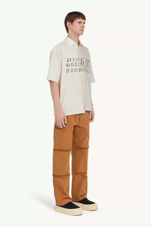 Asymmetric poplin shirt - Shirts