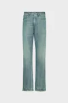 Light Blue - Buckle jeans