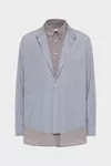 Brown - Double Layer Cotton Shirt