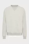 Grey Melange - Double-Layer Cotton Sweatshirt