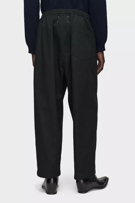 Dropped-Rise Cotton Trousers - Pants