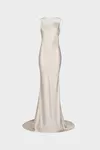 Ivory - Hammered Satin Gown