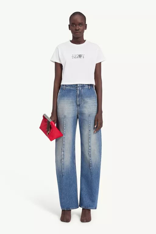 Flipped-print overdyed T-shirt - T-shirts