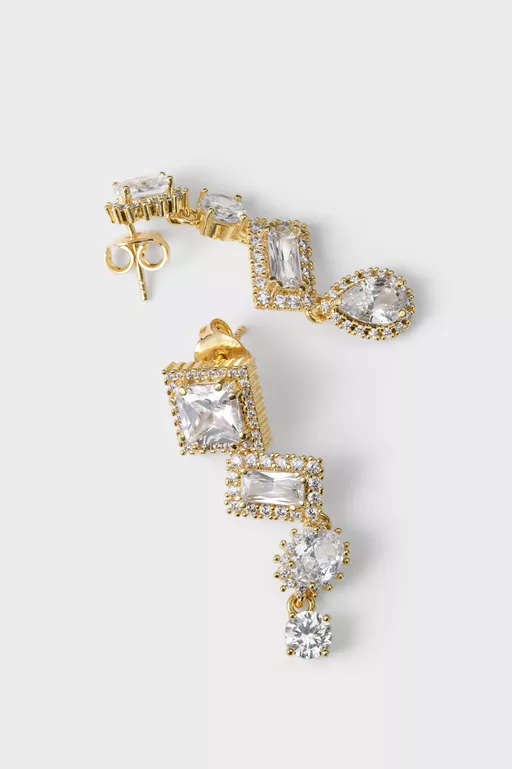 Cluster Drop Earrings - Earrings