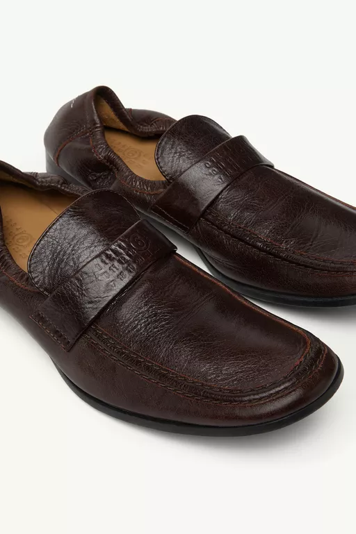 Swing-toe leather loafers - Moccasins