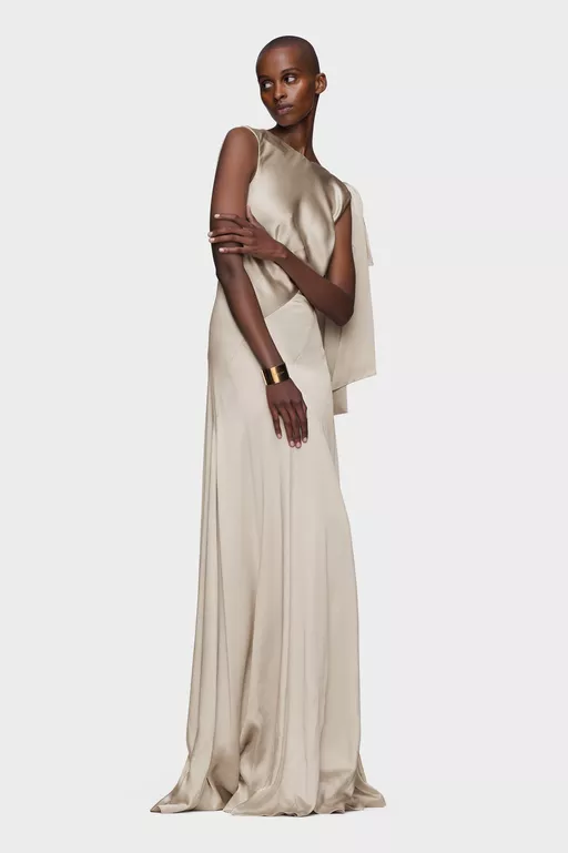 Bias-cut Evening Gown - Maxi Dress