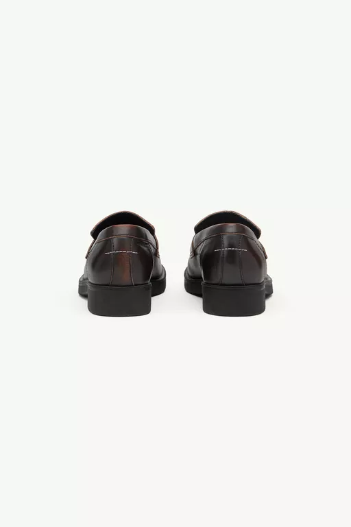 Biker loafers in brushed leather - Moccasins