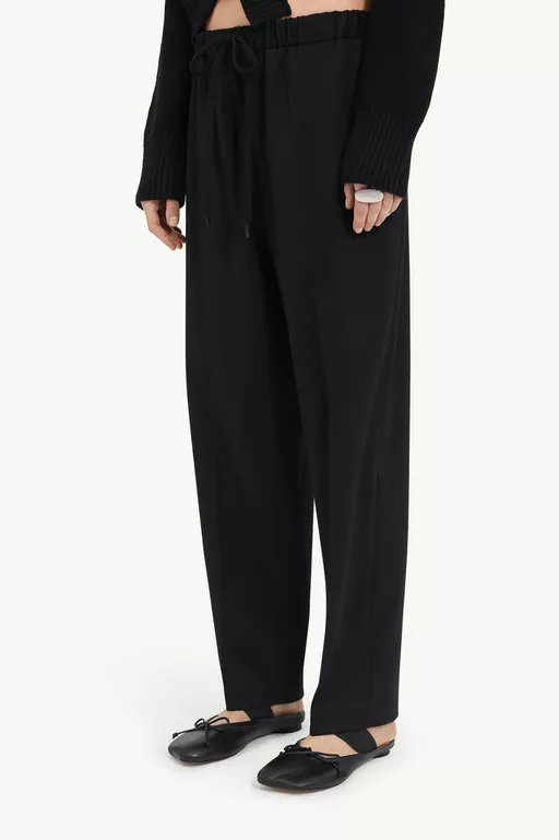 Drawstring Tailoring Wool Trousers - Pants