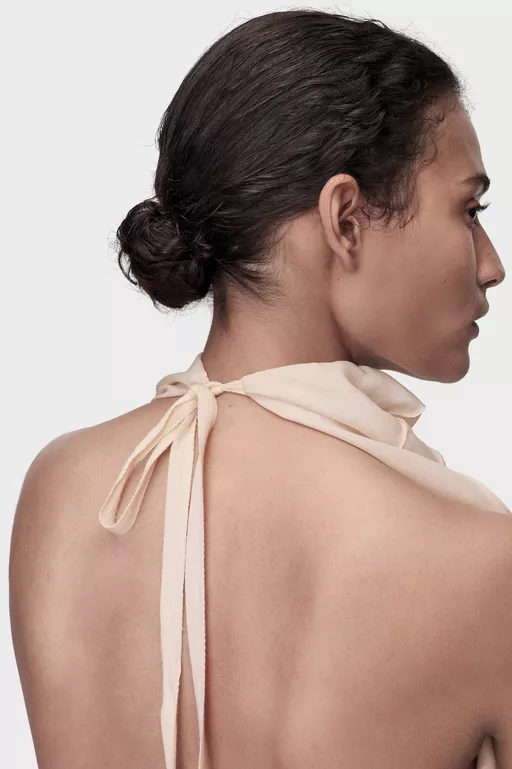 Ruffle Halter Top - Tops