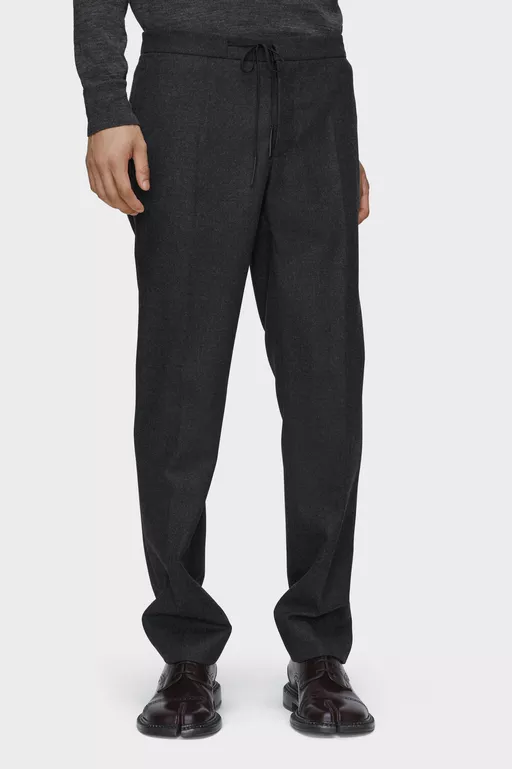 Drawstring wool trousers - Pants