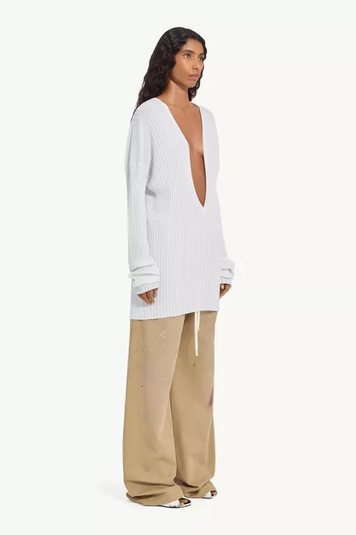 V-neck Knit - Maxi Dress