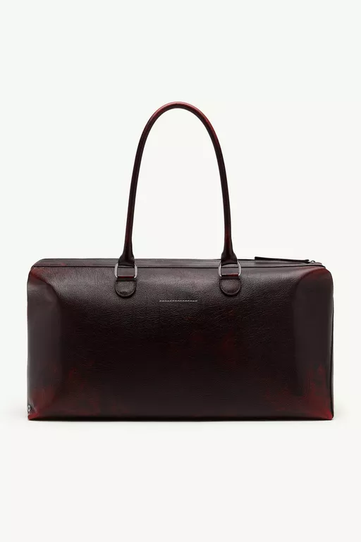 Bauletto weekend bag crackled leather - Travelling Bag