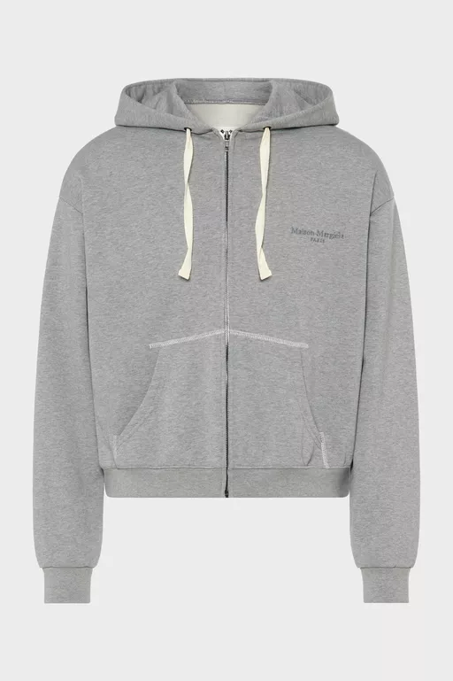Zipped Hooded Sweatshirt