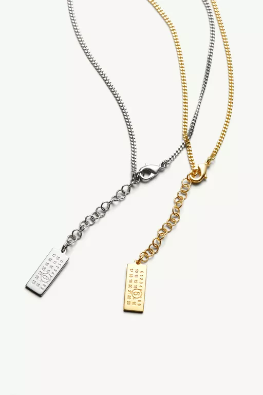 ロックアンドキー ツートーンネックレス - ネックレス