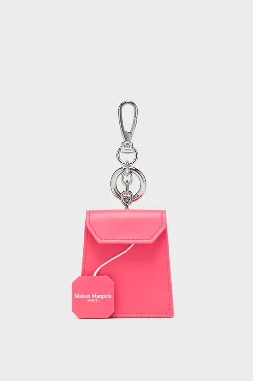 Leather tea bag charm - Small Leather Goods
