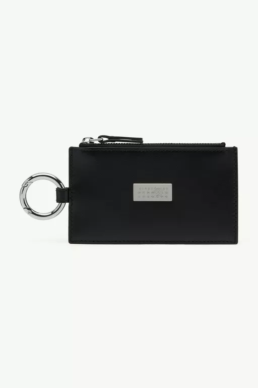 Leather zip wallet