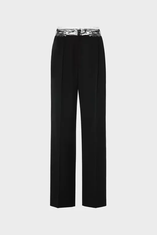 Taped Wool Trousers - Pants