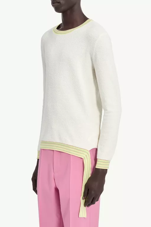 Boucl&eacute; Long-Sleeve Knit - Knitwear