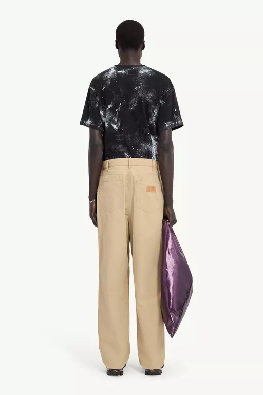 Cotton trench trousers - Denim