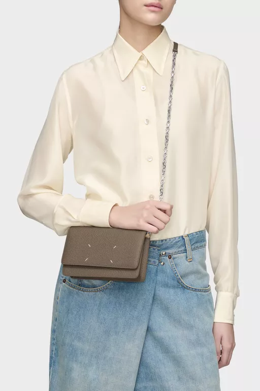 4ステッチ バイカラー チェーンウォレット - ウォレット