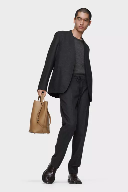 Drawstring wool trousers - Pants