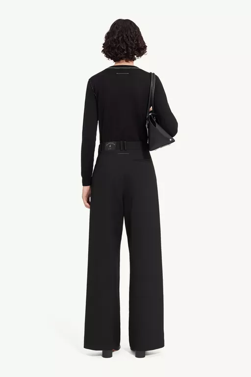 Mannequin label wool blend pleated trousers - Pants