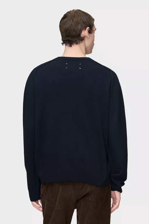 Maglia girocollo in lana vergine - Girocollo